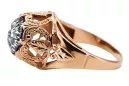 Ring Zircon Original Vintage 14K Rose Gold Vintage style vrc080r